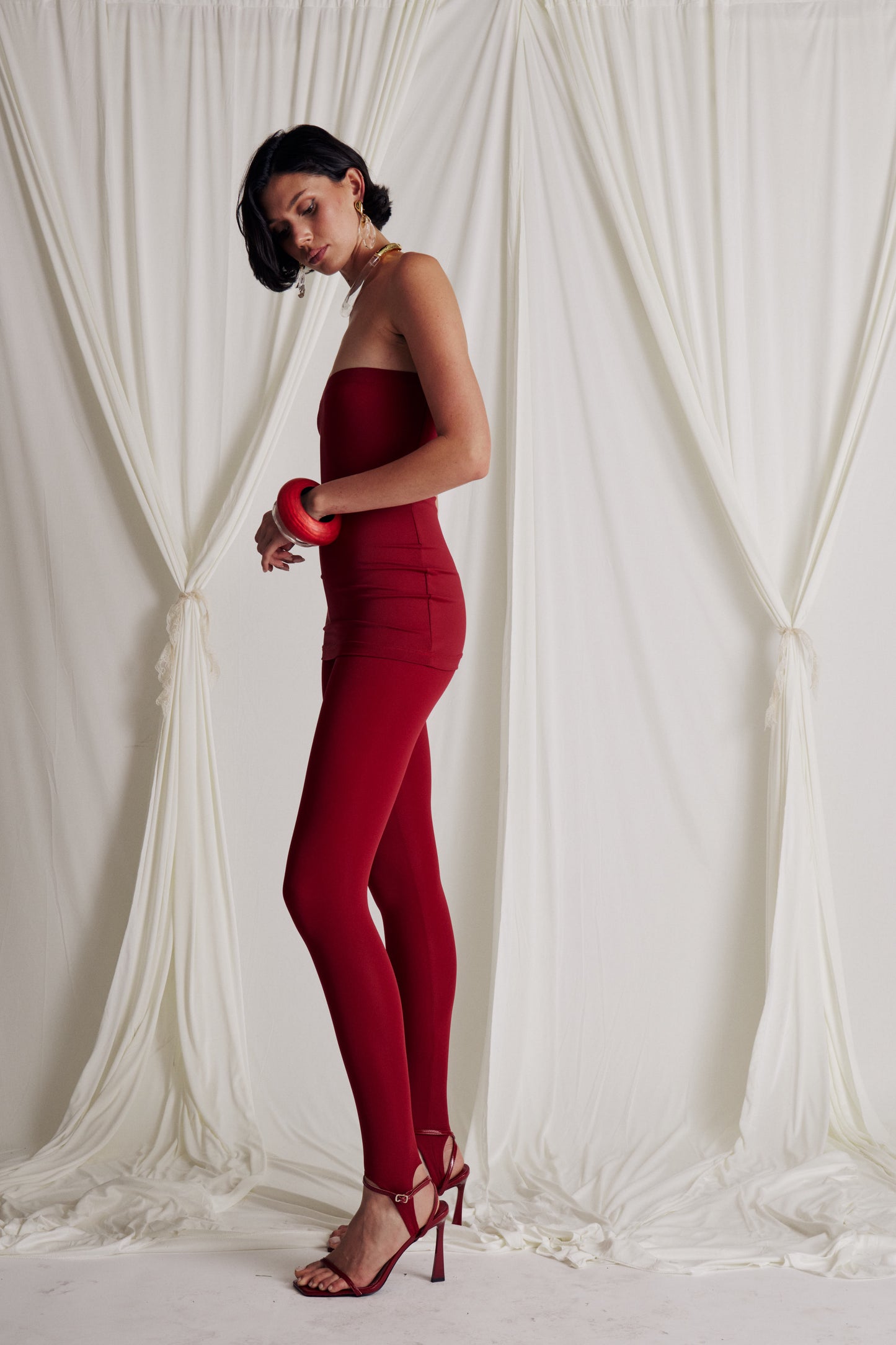 Bruna Stretch Dress Red