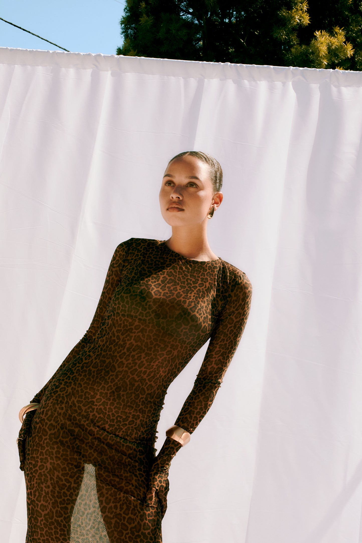Gianna Glove Dress in Leopard